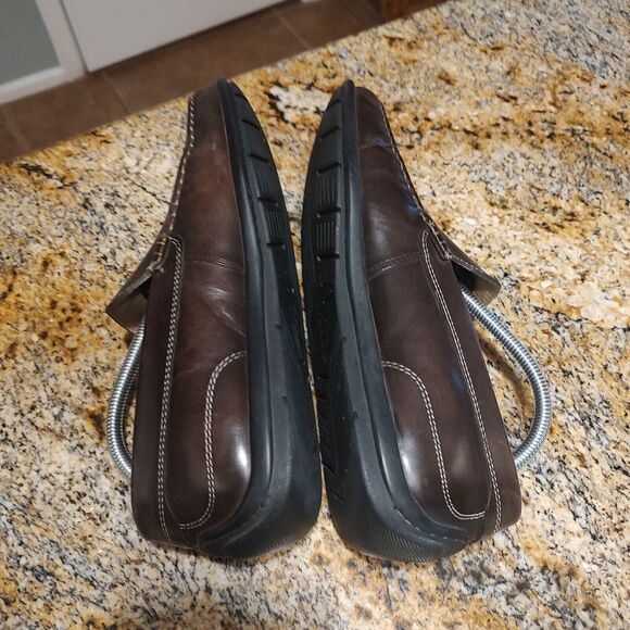 ECCO Classic Moc 2.0 Brown Leather Loafers Slip-On Shoe Men's Size US 9 EU 42 - Picture 6 of 12